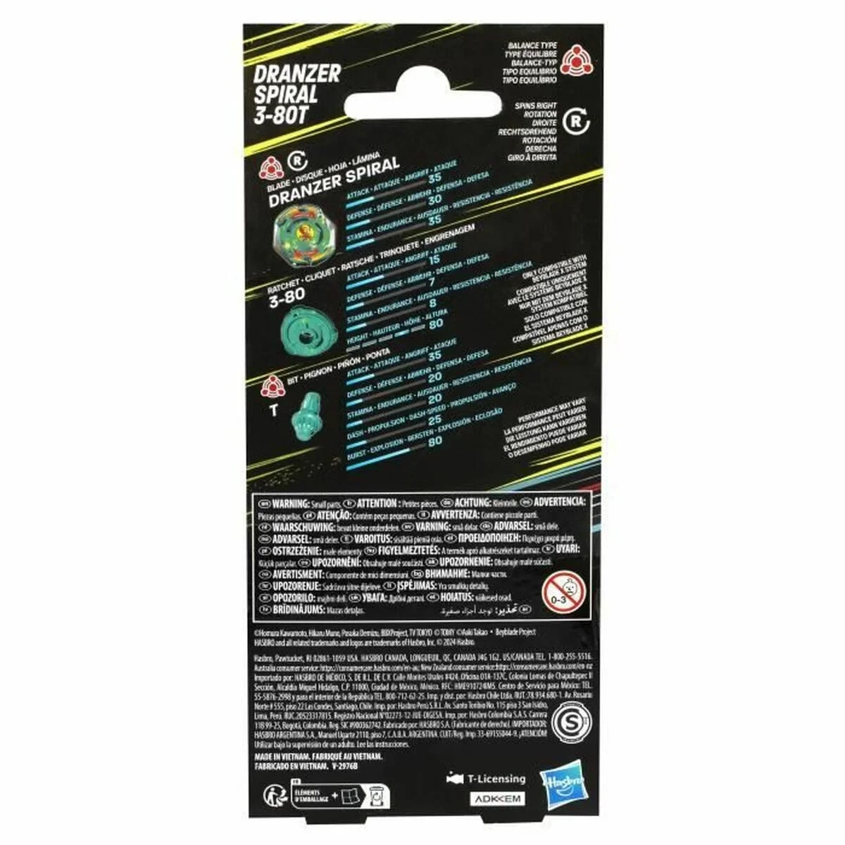 Figura Articulada Hasbro Dranzer Spiral 3-80T Anniversary X-Over