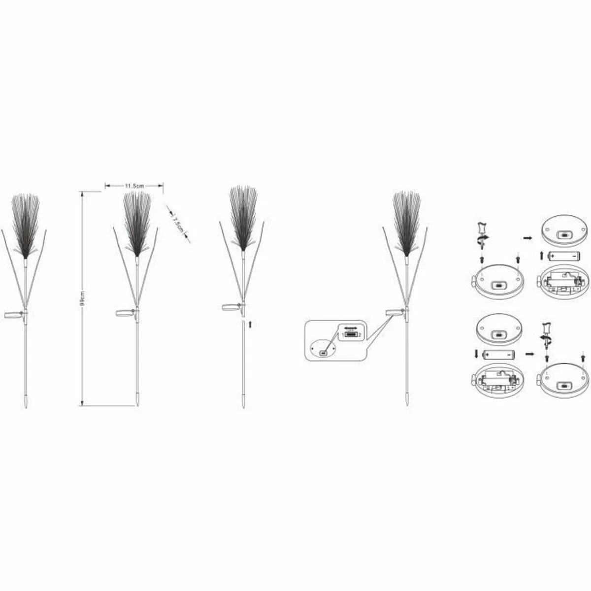 Lámpara solar Galix G4515