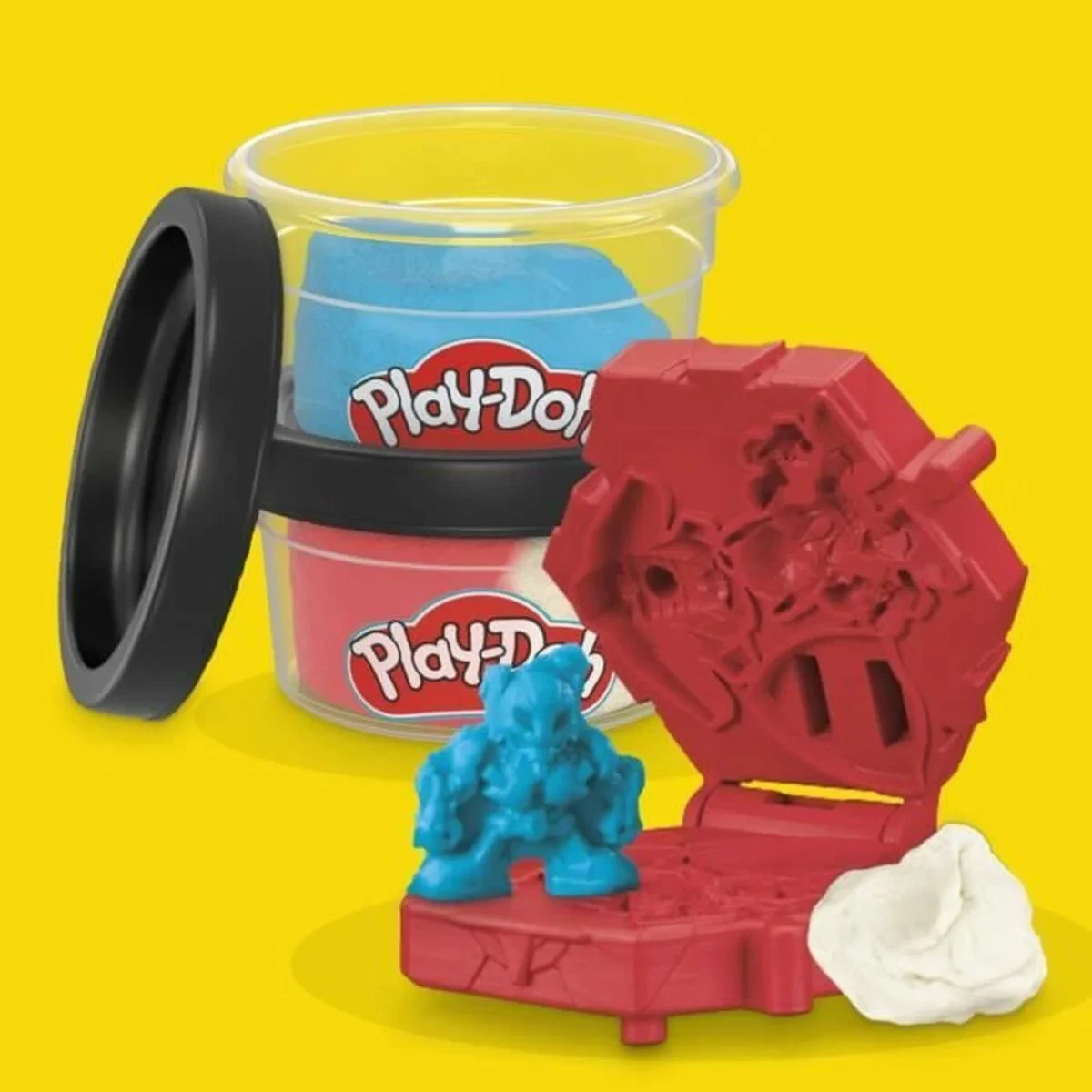 Juego de Plastilina Play-Doh Capitán América Set Stamper Shield Multicolor