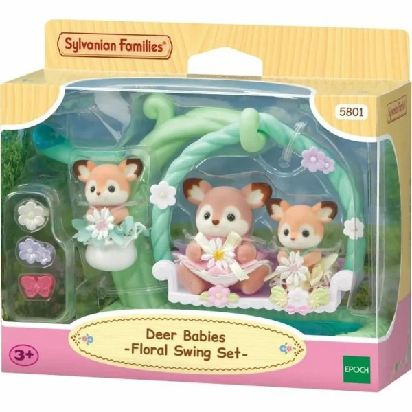 Figura Articulada Sylvanian Families Ciervo bebé y columpio Animales