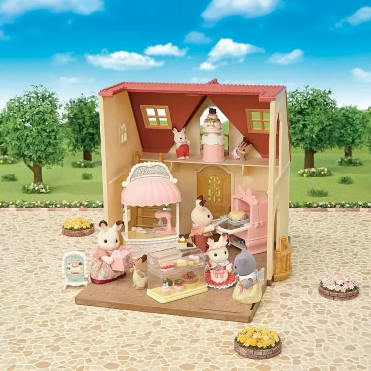 Figura Articulada Sylvanian Families La caja de pasteles Pastelera
