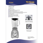 Batidora de Vaso Mx Onda MXBBE2120 Acero 1000 W