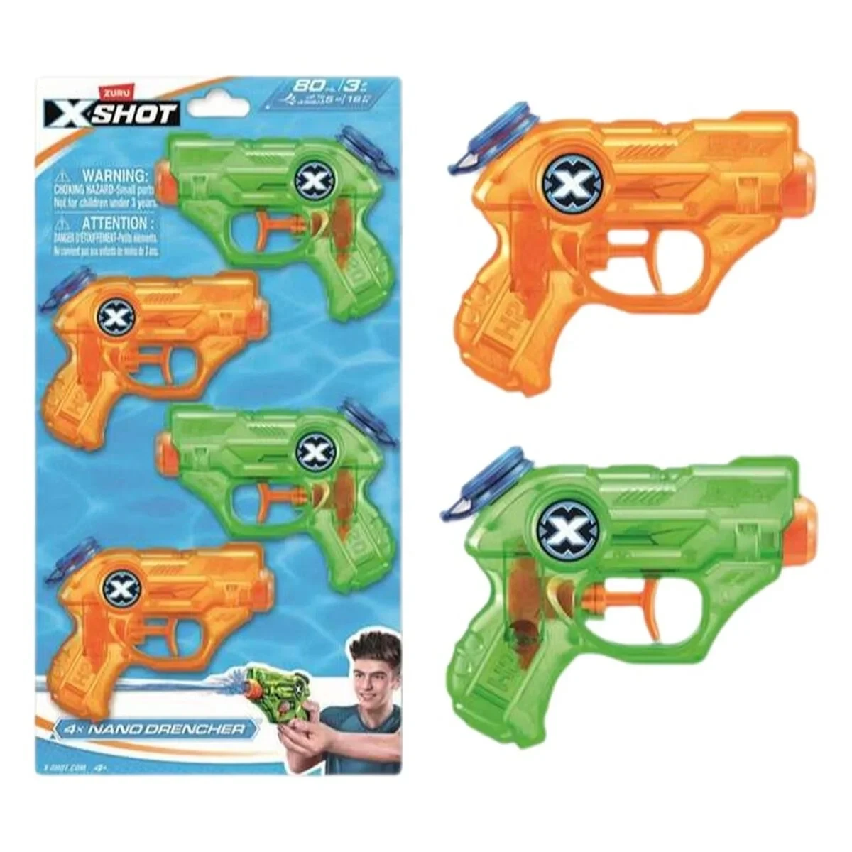 Pistola de Agua Zuru X-Shot Nano Drencher