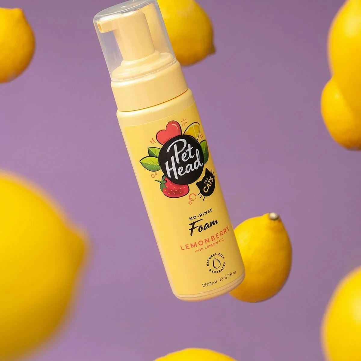 Champú en Seco Pet Head Felin' Good Espuma Gato (200 ml)