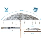Sombrilla de playa Ø 180 cm SPF50+ Oriental