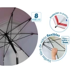 Sombrilla de playa Rojo Ø 200 cm SPF50+ Ancla