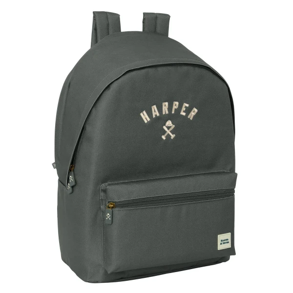 Mochila para Portátil Harper & Neyer +usb harper & neyer Gris 31 x 44 x 18 cm