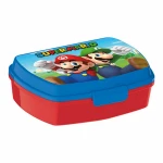 Fiambrera para Sandwich Super Mario Plástico Rojo Azul (17 x 5.6 x 13.3 cm)