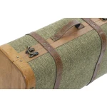 Juego de Baúles Home ESPRIT Verde Madera Lienzo Tropical 60 x 24 x 38 cm