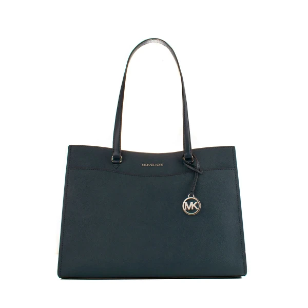 Bolso de Hombro Michael Kors 35F4STVT9L-NAVY Azul 37 x 28 x 12 cm