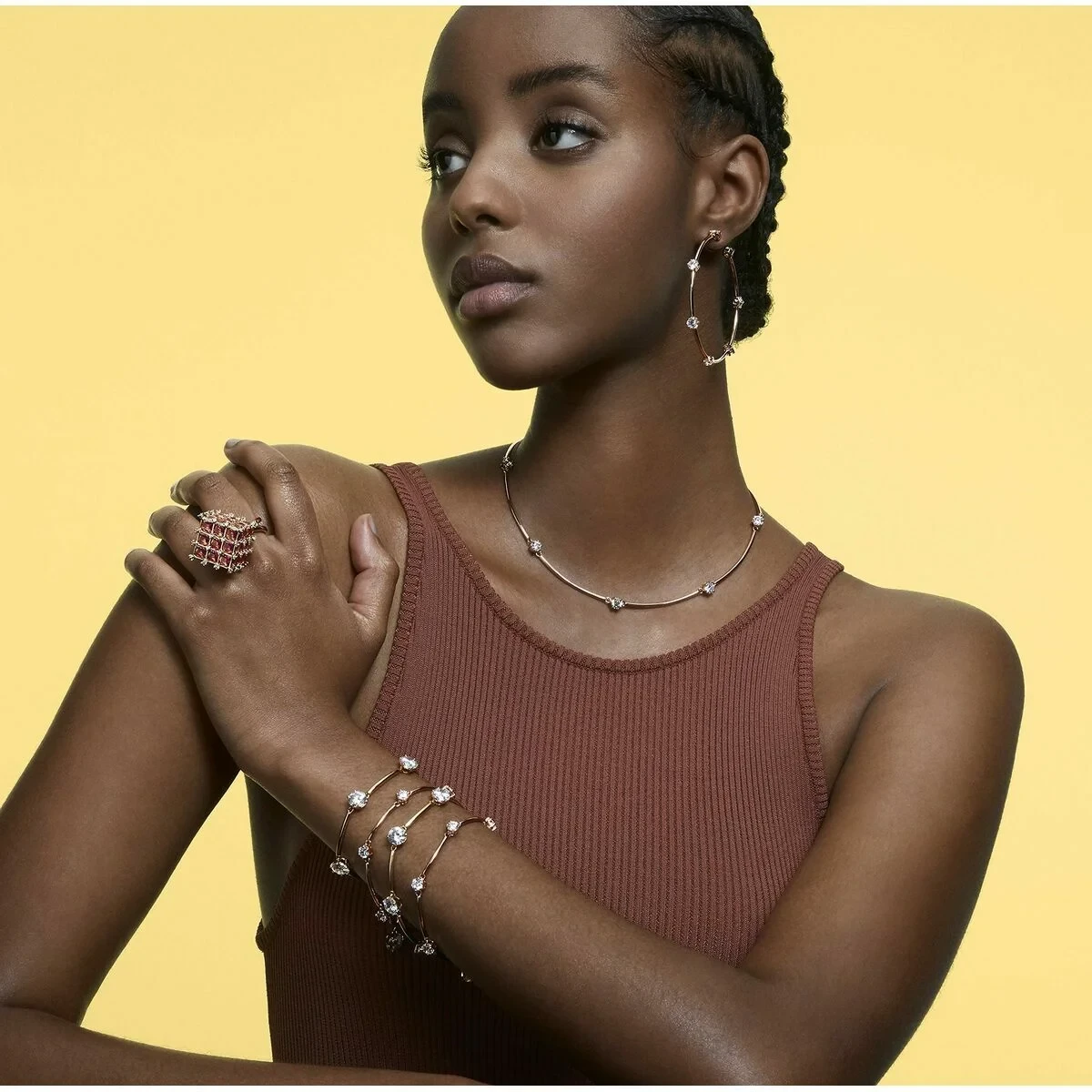 Pulsera Mujer Swarovski 5609711 Rosa