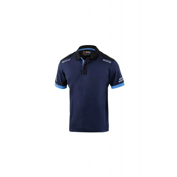 Polo de Manga Corta Hombre Sparco Sparco Tech Azul Azul marino XS