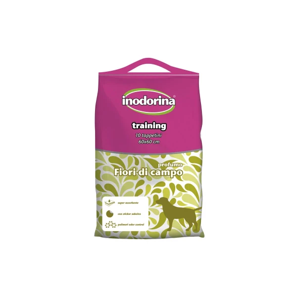 Empapador Inodorina WILD FLOWER 60 x 60 cm (10 Unidades)