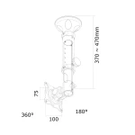 Soporte TV Neomounts FPMA-C025SILVER 10" 30" 12 kg