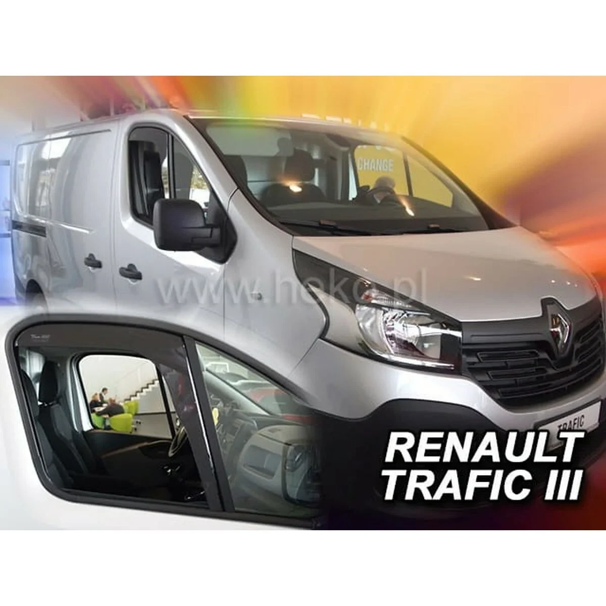 Deflector de viento HEKO HO27189 FIAT Talento renault trafic iii 2014 OPEL VIVARO Frontal 2 Piezas