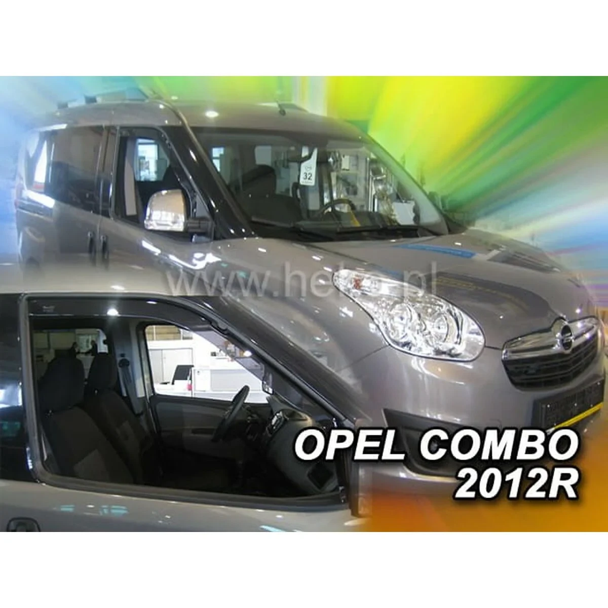Deflector de viento HEKO HO15166 FIAT DOBLO II Frontal 2 Piezas