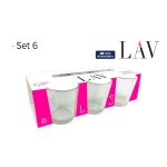 Set de Vasos LAV Paris 6 Piezas (8 Unidades)