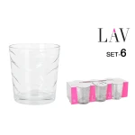 Set de Vasos LAV Madrid 6 Piezas (8 Unidades)