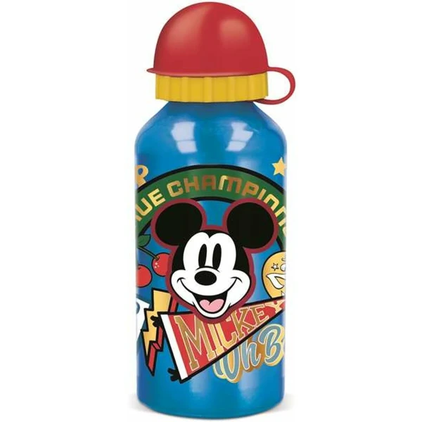 Botella de Agua Mickey Mouse True Champions Aluminio 400 ml