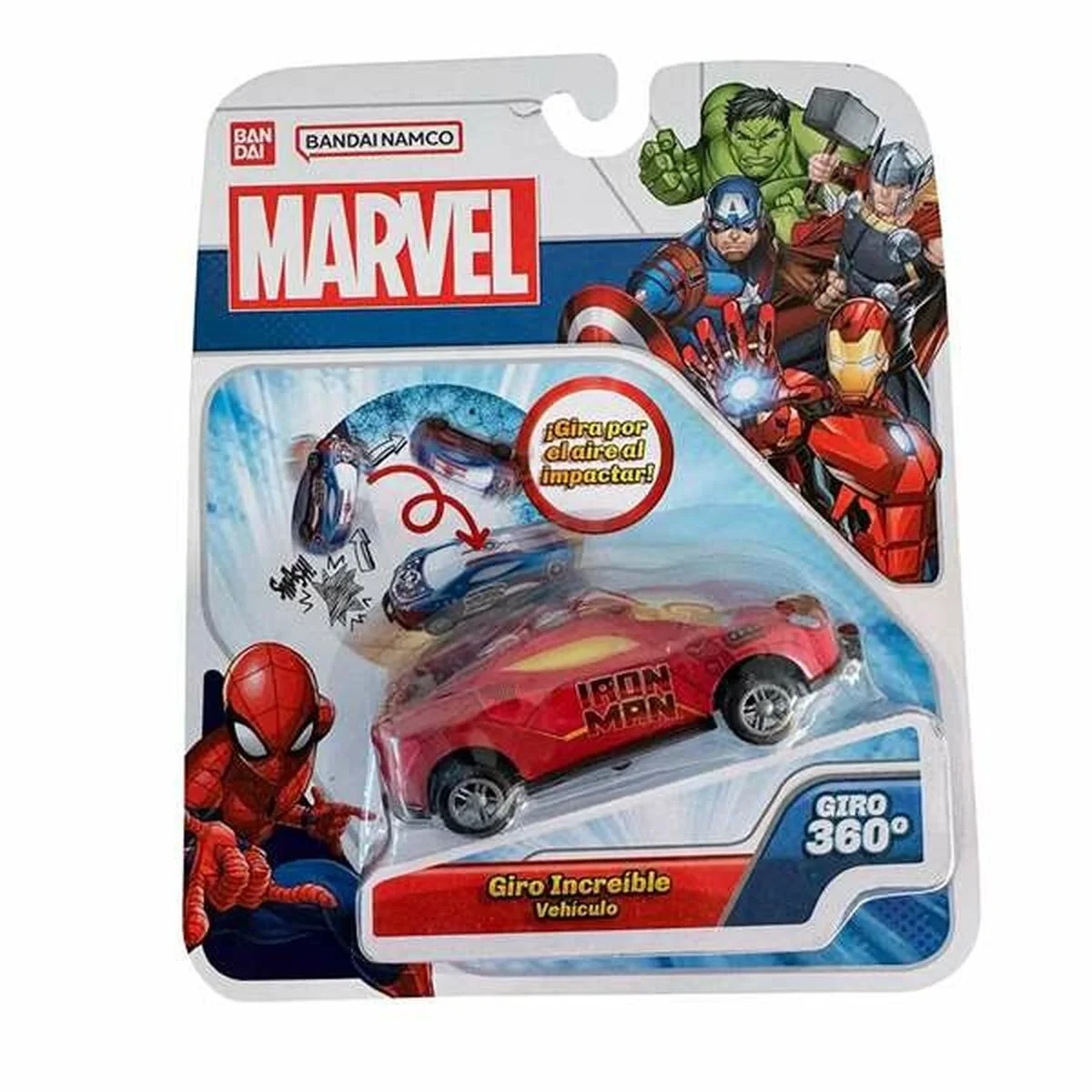 Coche de juguete Bandai Flip Cars Marvel
