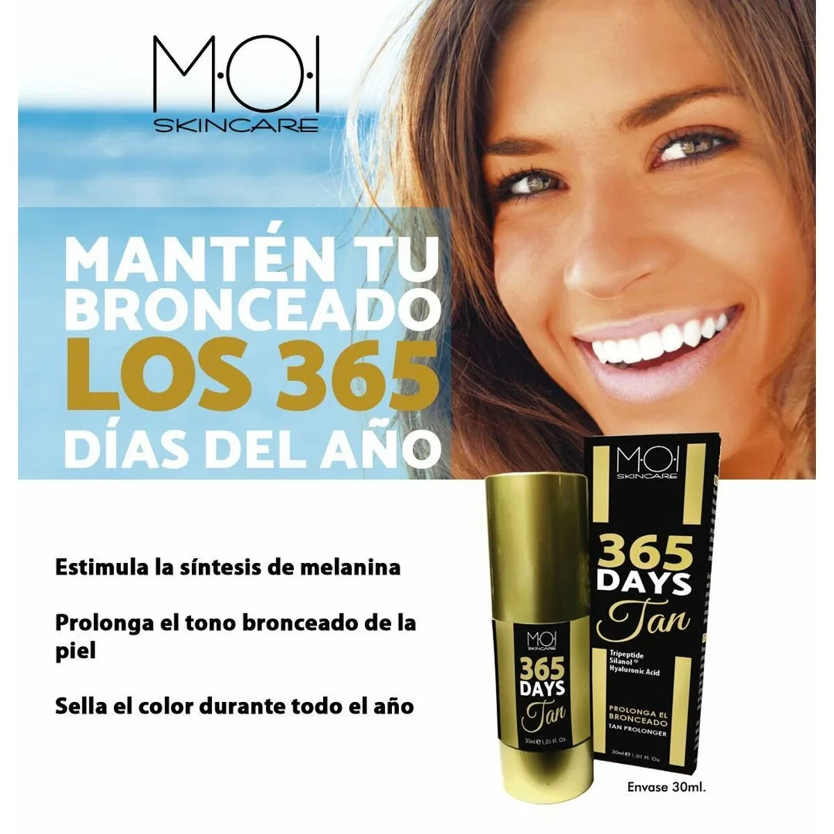 Autobronceador Corporal MOI 365 DAYS TAN 30 ml