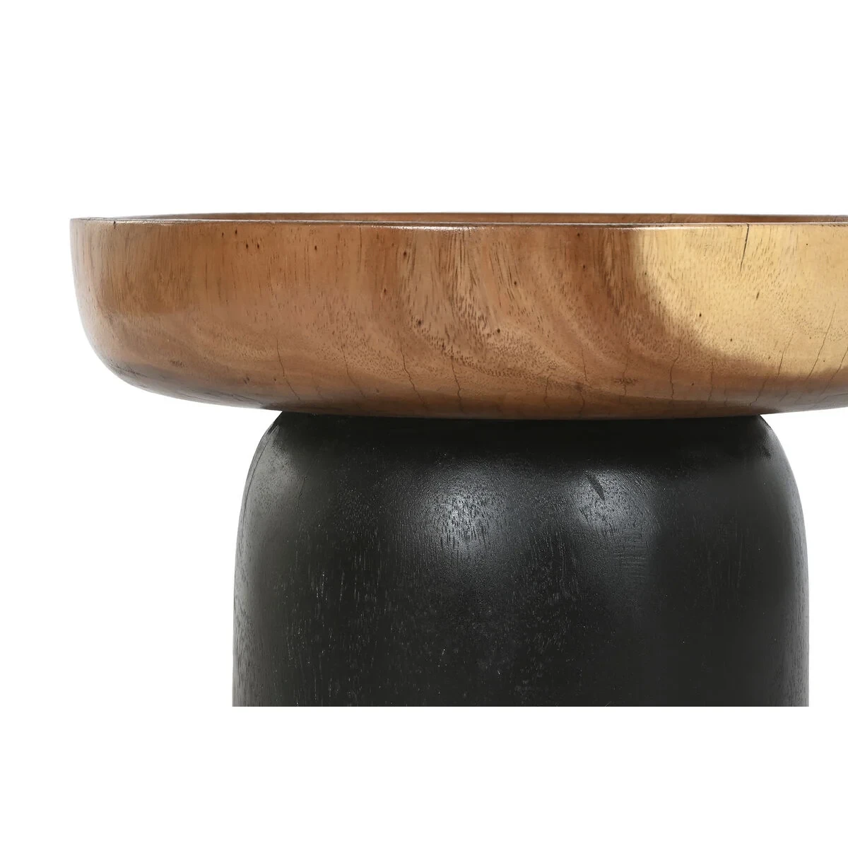 Mesa auxiliar Home ESPRIT Marrón Negro 39 x 39 x 35 cm