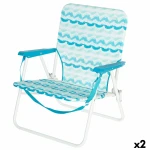 Silla de Playa Aktive 45 x 70 x 40 cm (2 Unidades)