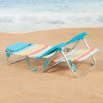 Silla de Playa Aktive Multicolor 48 x 90 x 60 cm (2 Unidades)