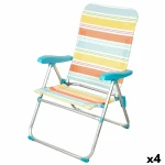 Silla de Playa Aktive 48 x 95 x 65 cm (4 Unidades)