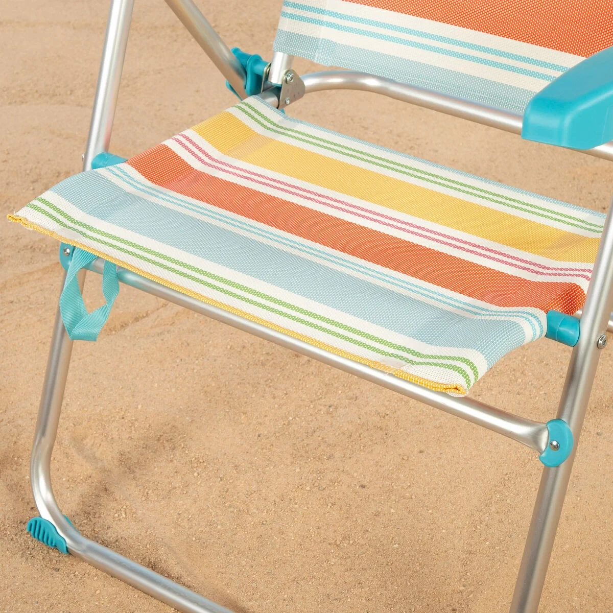 Silla de Playa Aktive 48 x 95 x 65 cm (4 Unidades)