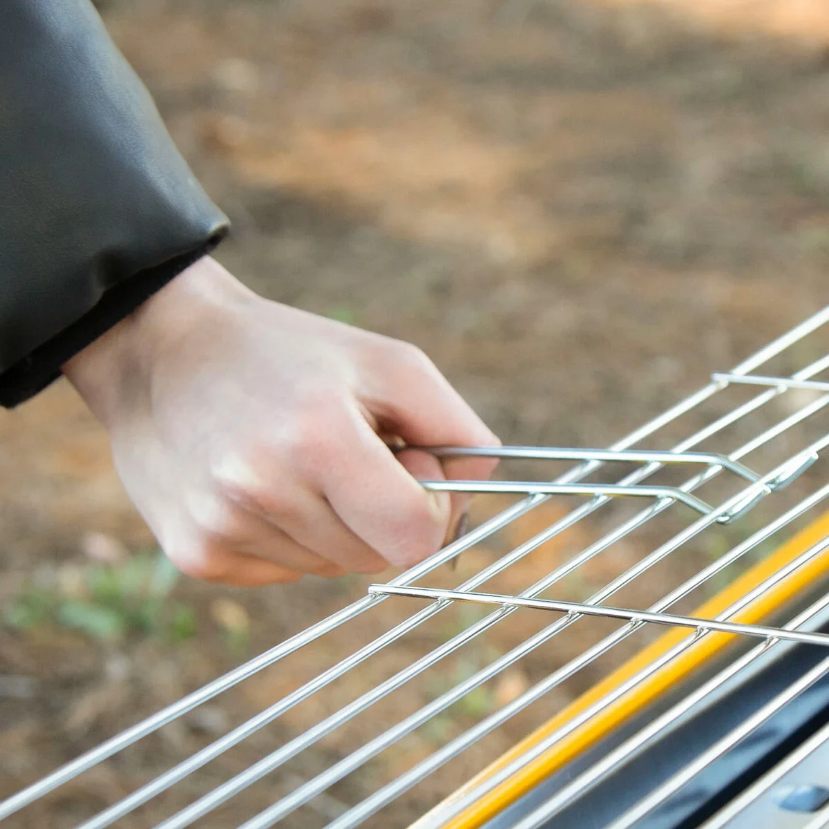 Barbacoa Portátil Aktive Acero 89 x 33 x 33 cm Amarillo