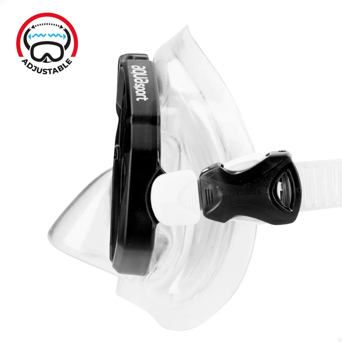 Gafas de Buceo AquaSport Negro (6 Unidades)