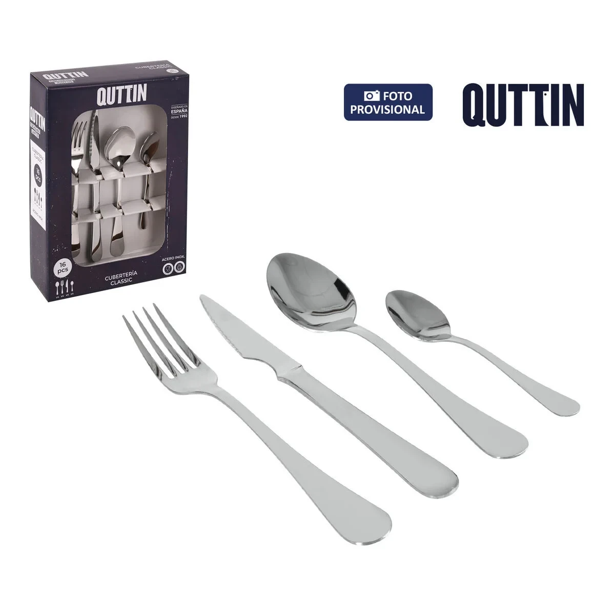 Cubertería Quttin Classic (8 Unidades)