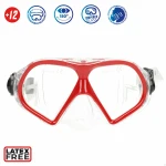 Gafas de Buceo con Tubo AquaSport Rojo Gris (6 Unidades)
