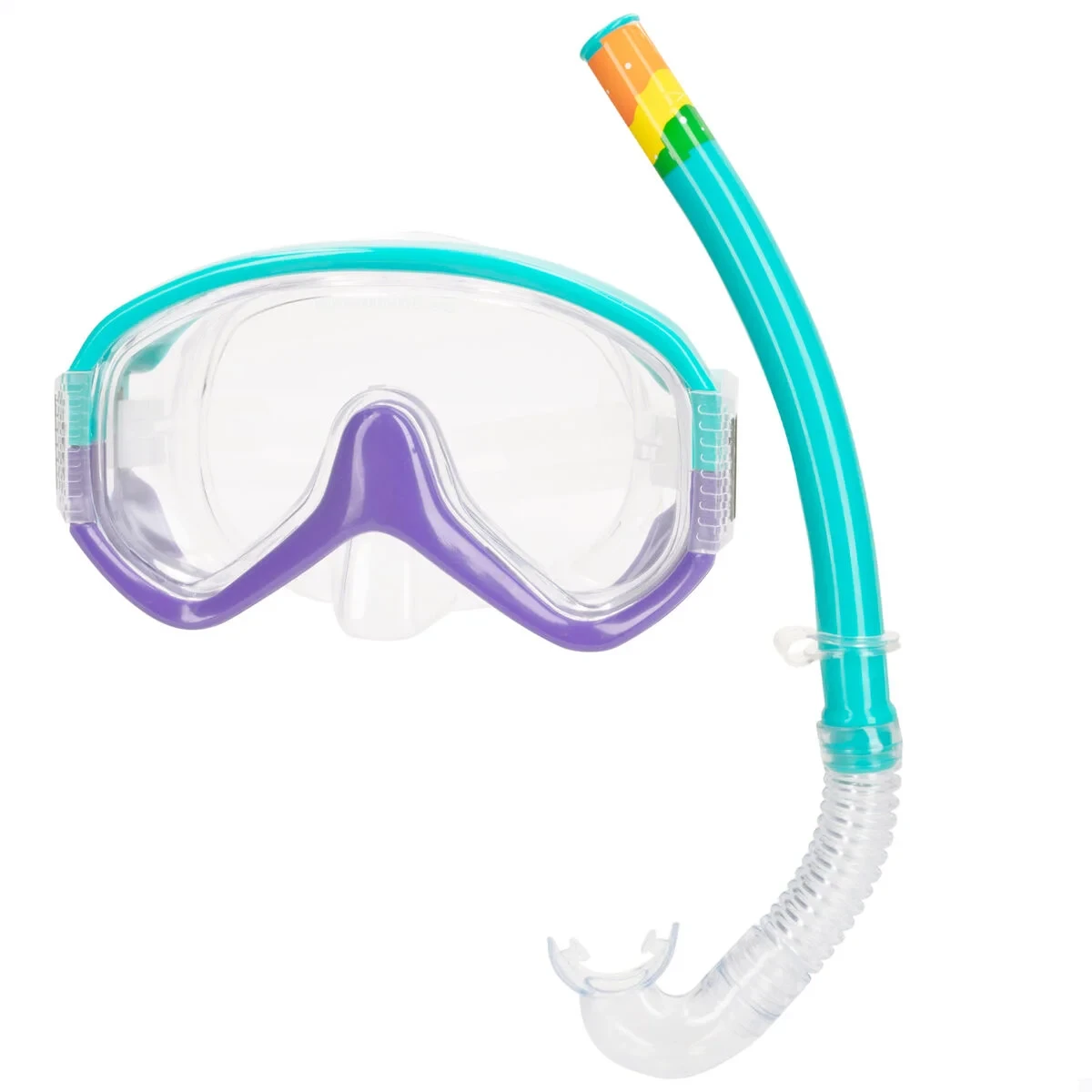 Gafas de Buceo con Tubo AquaSport Turquesa (6 Unidades)