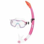 Gafas de Buceo con Tubo AquaSport Azul Rosa (6 Unidades)