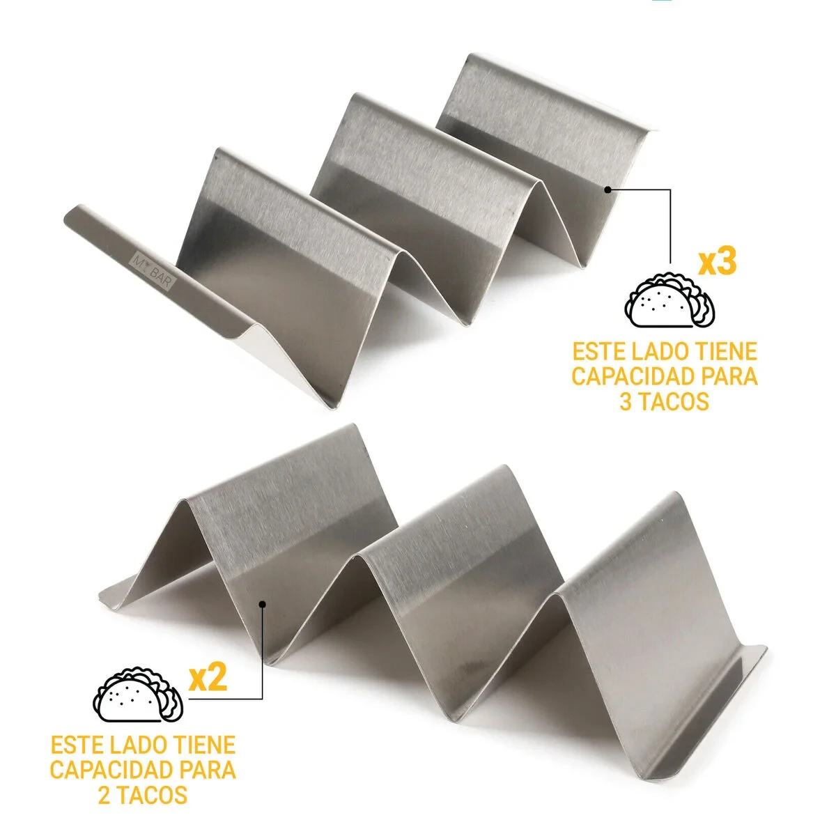 Soporte para tacos My Bar 22 x 10 x 5 cm 0,6 mm (24 Unidades)