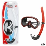 Gafas de Buceo con Tubo AquaSport (6 Unidades)