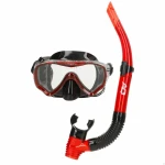 Gafas de Buceo con Tubo AquaSport Azul Rojo (6 Unidades)