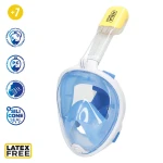 Máscara de Snorkel con Soporte para Cámara Deportiva AquaSport Azul Turquesa (4 Unidades)