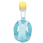 Máscara de Snorkel con Soporte para Cámara Deportiva AquaSport Azul Turquesa (4 Unidades)