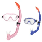 Gafas de Buceo con Tubo AquaSport Azul Rosa (6 Unidades)