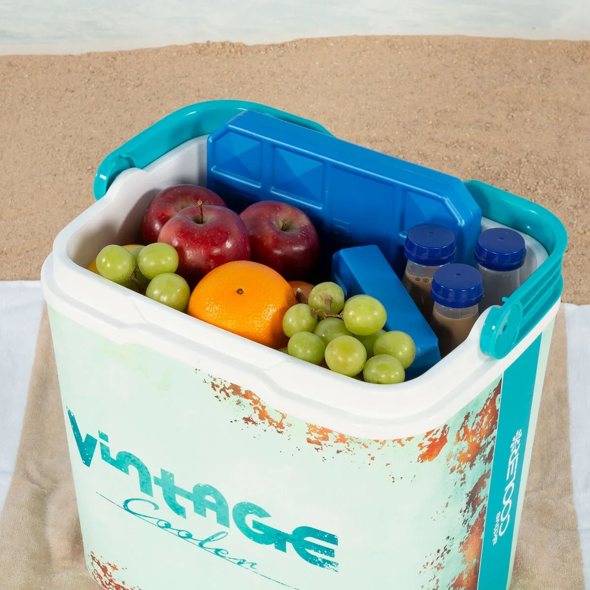 Nevera Portátil Rígida Aktive 24 L 37 x 35 x 27 cm Azul (2 Unidades)