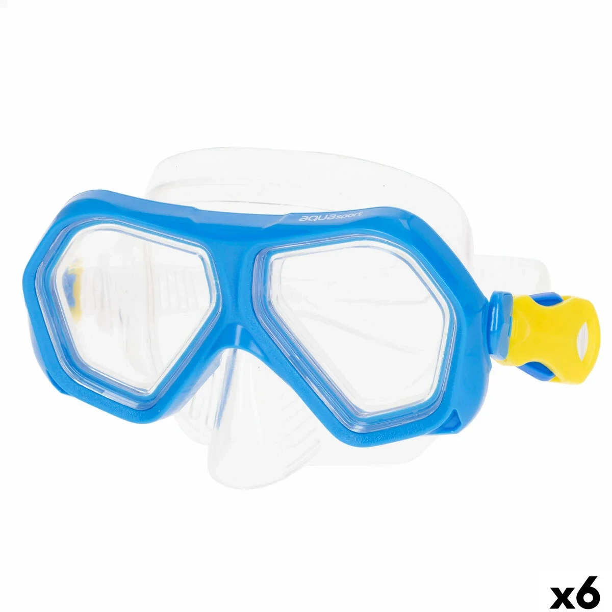 Gafas de Buceo AquaSport Azul (6 Unidades)