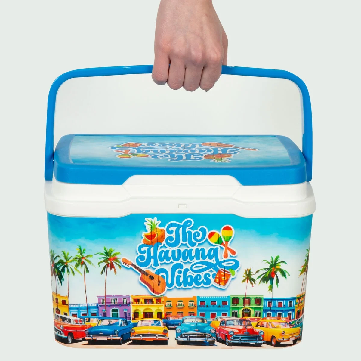 Nevera Portátil Rígida Aktive 5 L 28 x 19 x 21 cm Azul (6 Unidades)