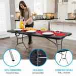 Mesa Plegable Lifetime Negro 183 x 73 x 76 cm