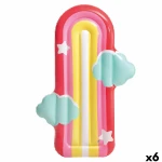 Colchoneta Hinchable Intex Arcoíris 183 x 132 cm Multicolor (6 Unidades)
