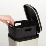 Cubo de basura Curver Gris Plástico 6 L (5 Unidades)