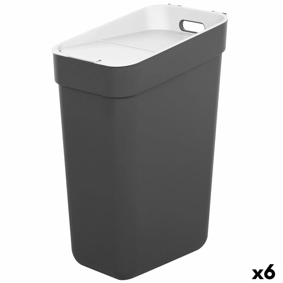 Cubo de basura Curver Gris Plástico 30 L (6 Unidades)