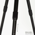 Mesa Plegable Aktive Negro 37 x 55 x 37 cm (4 Unidades)